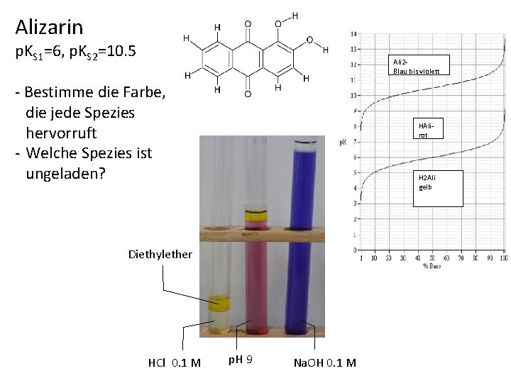 Alizarin p. KS 1=6, p. KS 2=10. 5 Ali 2 Blau bis violett -