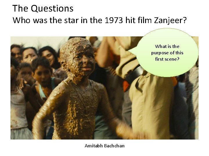 The Questions Who was the star in the 1973 hit film Zanjeer? What is