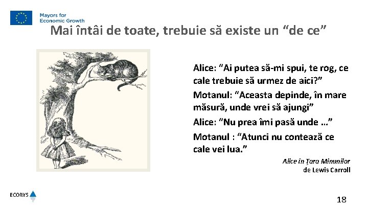 Mai întâi de toate, trebuie să existe un “de ce” Alice: “Ai putea să-mi