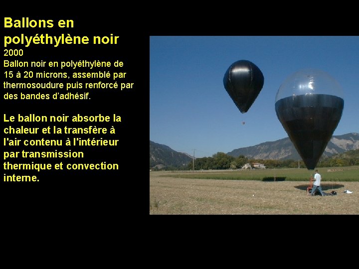 Ballons en polyéthylène noir 2000 Ballon noir en polyéthylène de 15 à 20 microns,