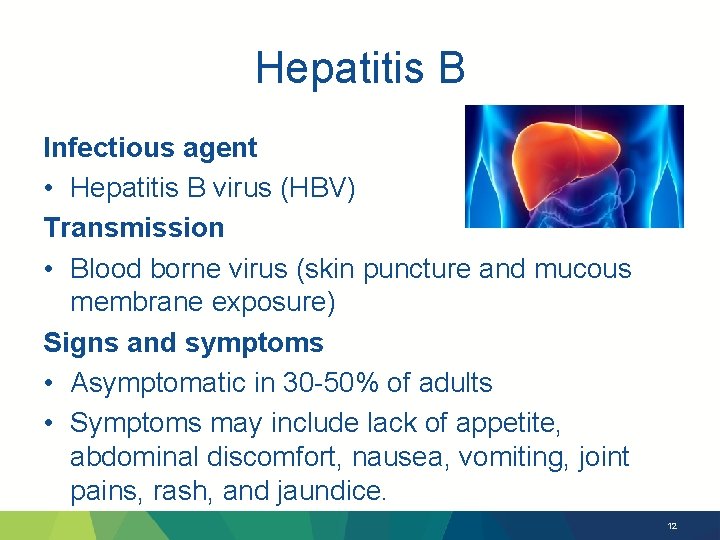 Hepatitis B Infectious agent • Hepatitis B virus (HBV) Transmission • Blood borne virus