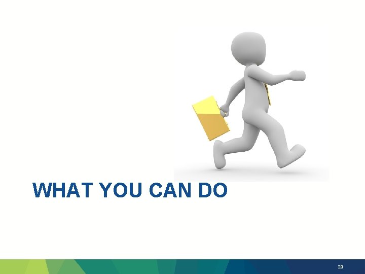 WHAT YOU CAN DO 29 