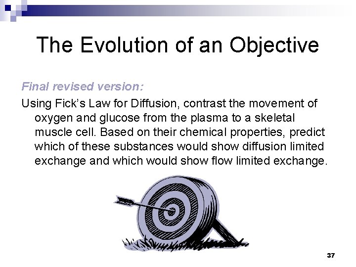 The Evolution of an Objective Final revised version: Using Fick’s Law for Diffusion, contrast