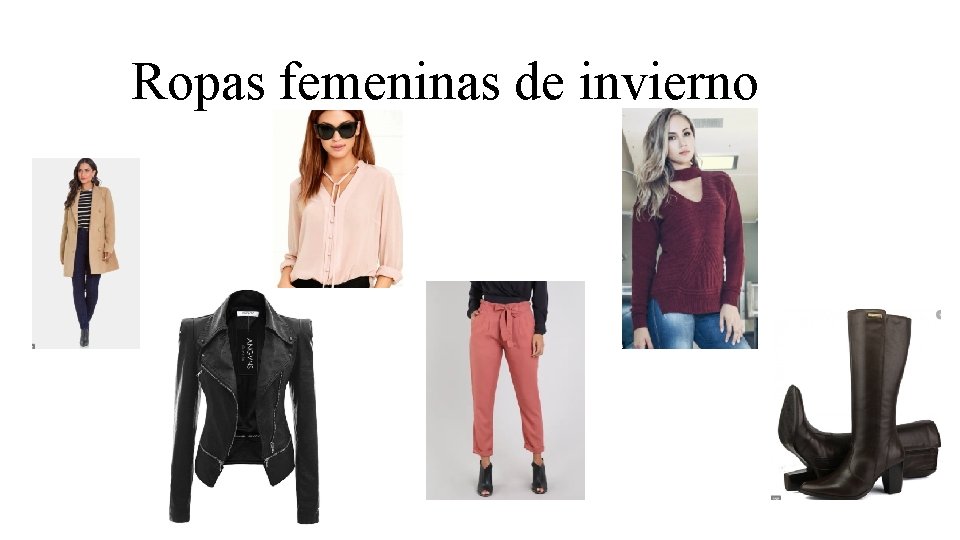 Ropas femeninas de invierno 