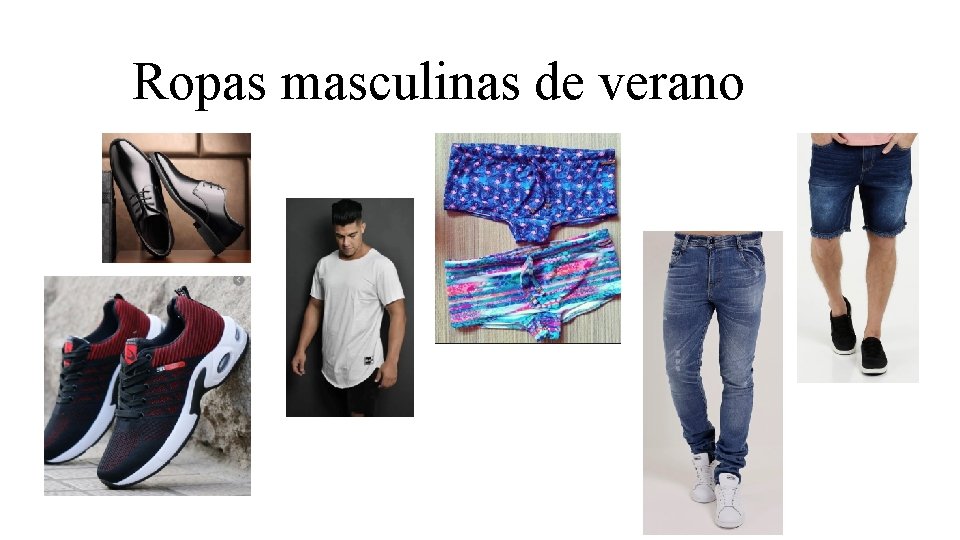 Ropas masculinas de verano 