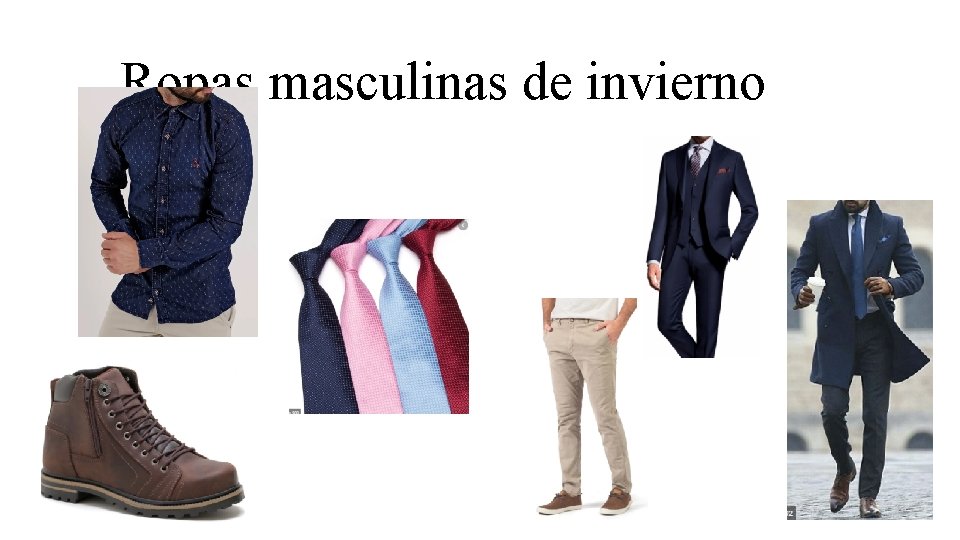 Ropas masculinas de invierno 