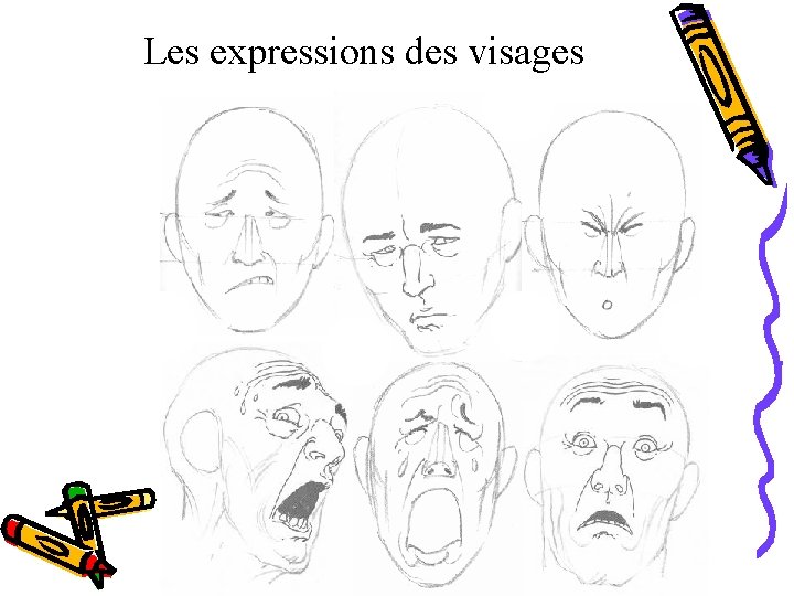 Les expressions des visages 