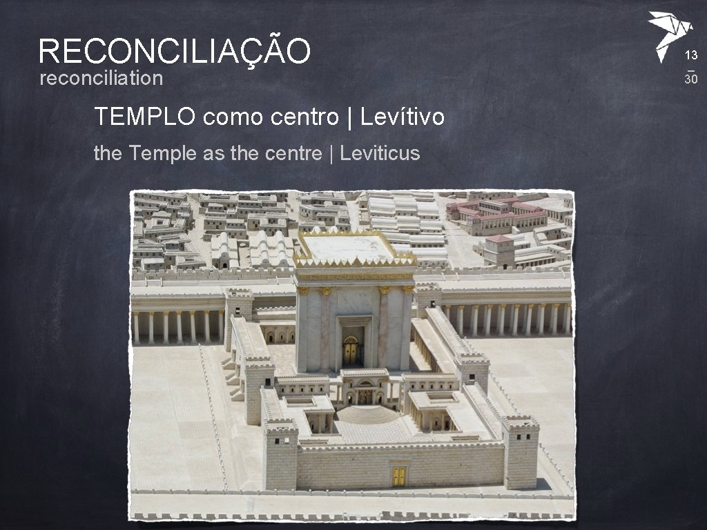 RECONCILIAÇÃO reconciliation TEMPLO como centro | Levítivo the Temple as the centre | Leviticus