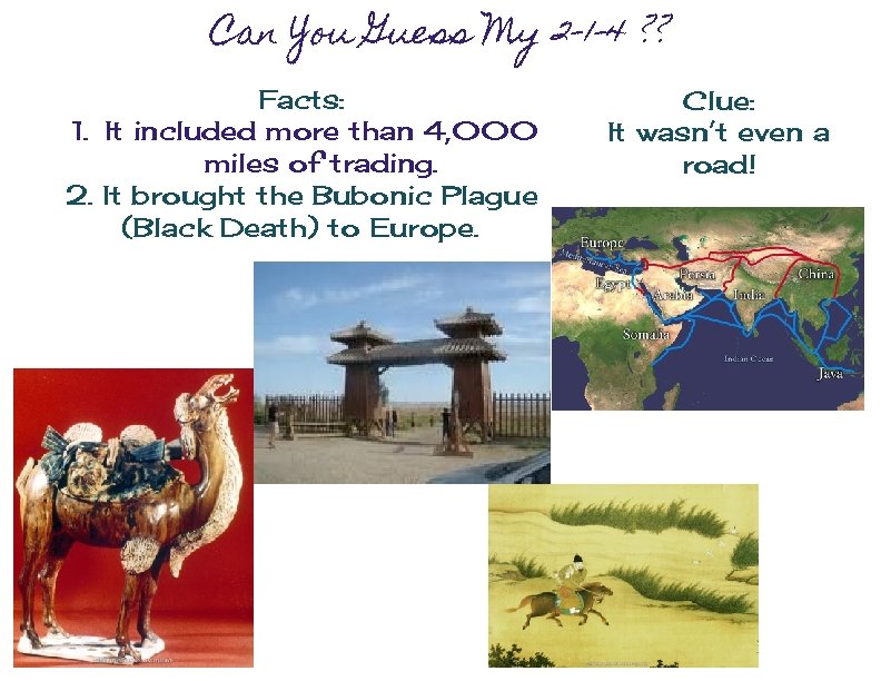 Can You Guess My 2 -1 -4 ? ? Facts: 1. It included more