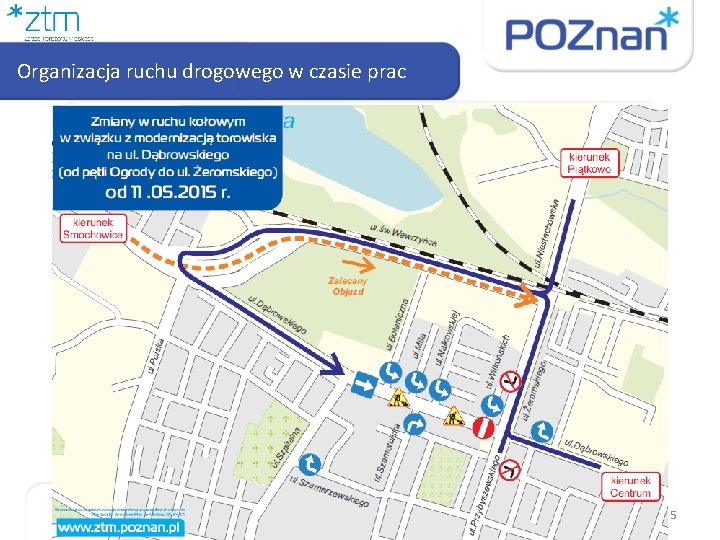 Organizacja ruchu drogowego w czasie prac 5 