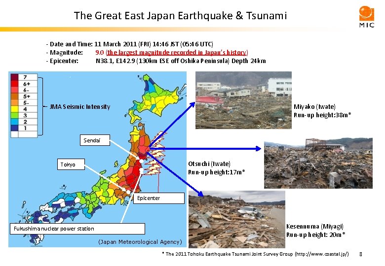 The Great East Japan Earthquake & Tsunami - Date and Time: 11 March 2011