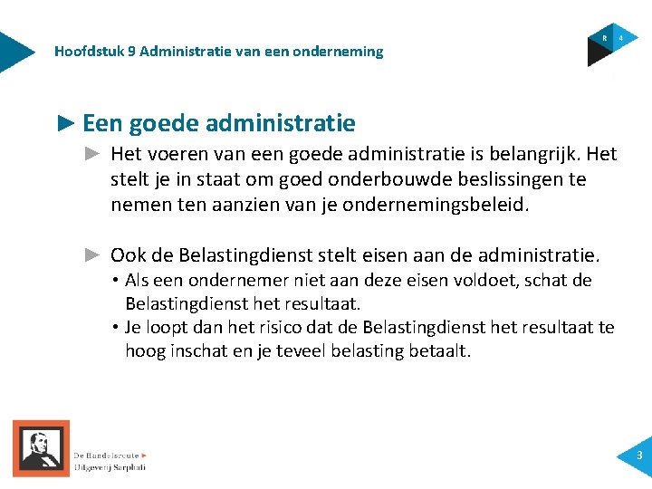 Hoofdstuk 9 Administratie van een onderneming ► Een goede administratie ► Het voeren van