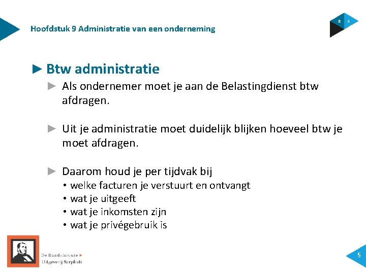 Hoofdstuk 9 Administratie van een onderneming ► Btw administratie ► Als ondernemer moet je