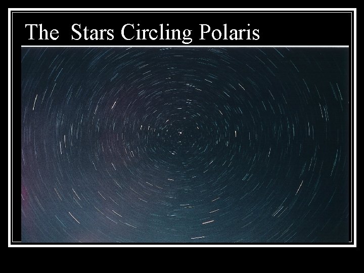 The Stars Circling Polaris 
