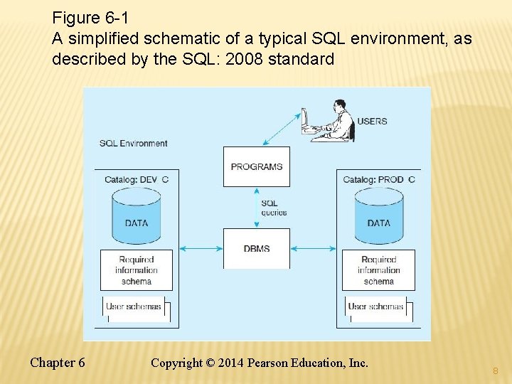 Figure 6 -1 A simplified schematic of a typical SQL environment, as described by