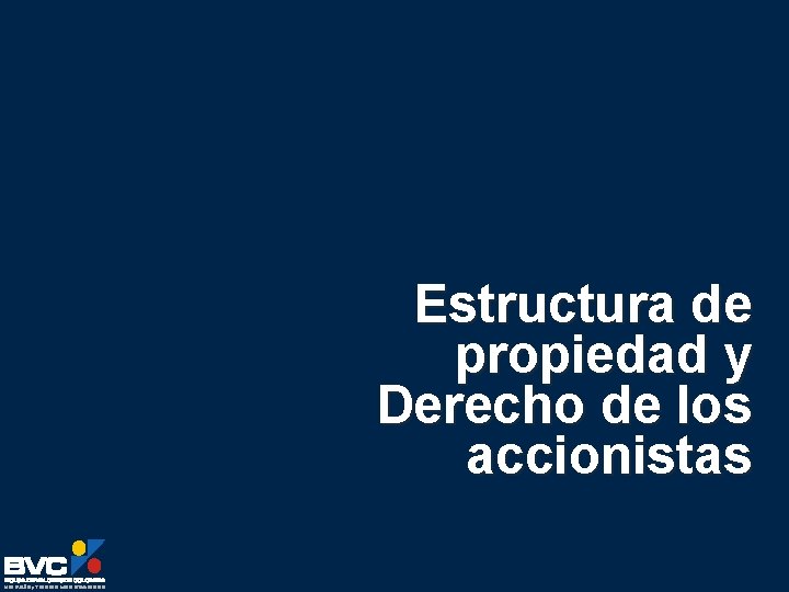 Estructura de propiedad y Derecho de los accionistas 