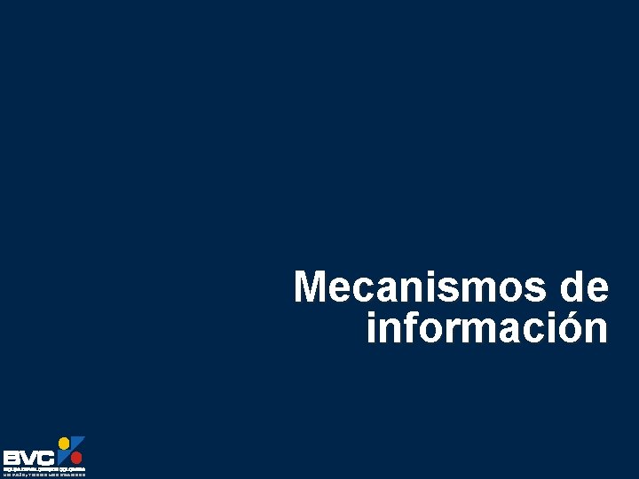 Mecanismos de información 