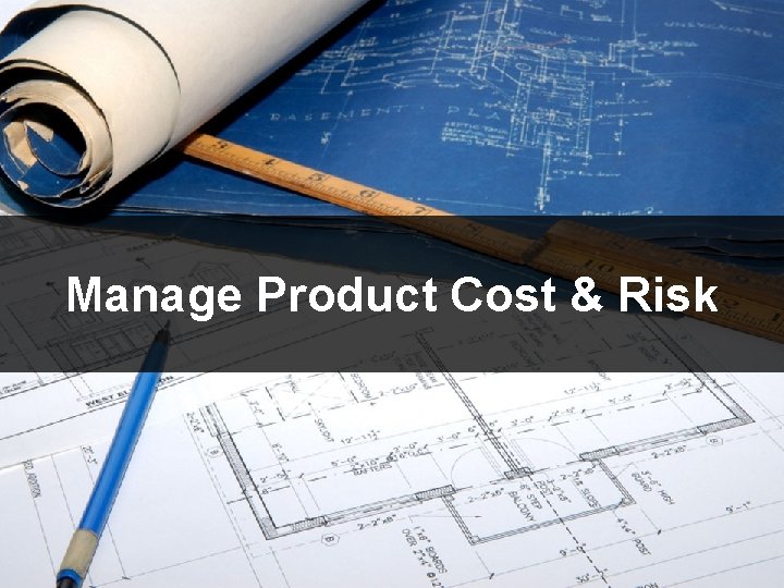 Manage Product Cost & Risk 