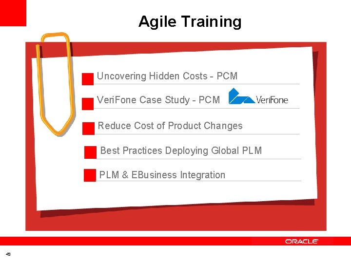 Agile Training Uncovering Hidden Costs - PCM Veri. Fone Case Study - PCM Reduce