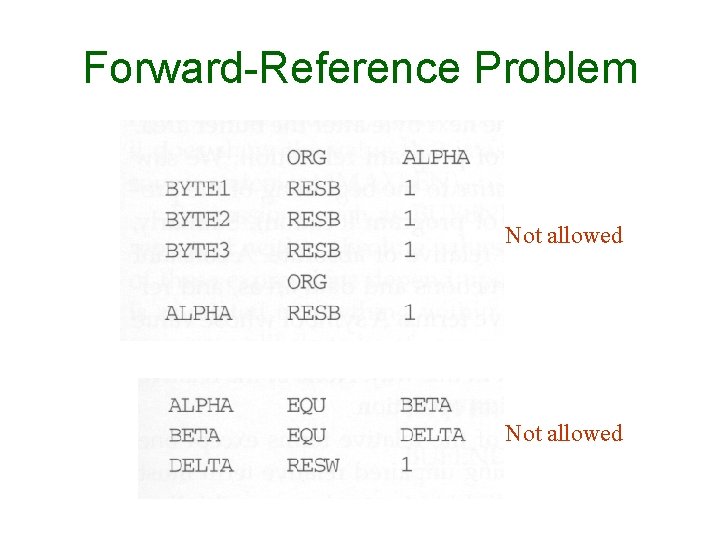 Forward-Reference Problem Not allowed 