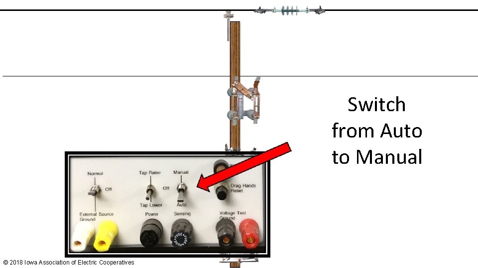 Switch from Auto to Manual © 2018 Iowa Association of Electric Cooperatives 