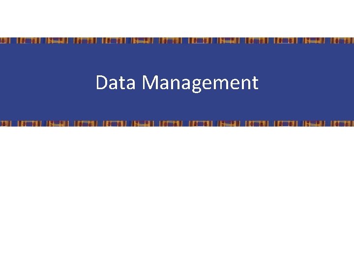 Data Management 