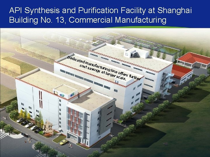 API Synthesis and Purification Facility at Shanghai Building No. 13, Commercial Manufacturing Ded icat