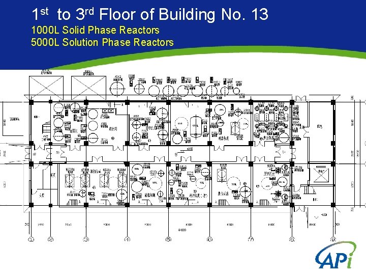 1 st to 3 rd Floor of Building No. 13 1000 L Solid Phase