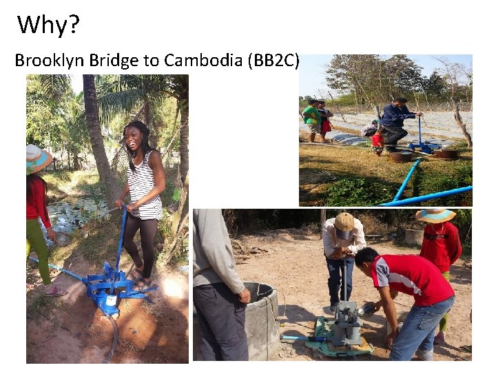 Why? Brooklyn Bridge to Cambodia (BB 2 C) 