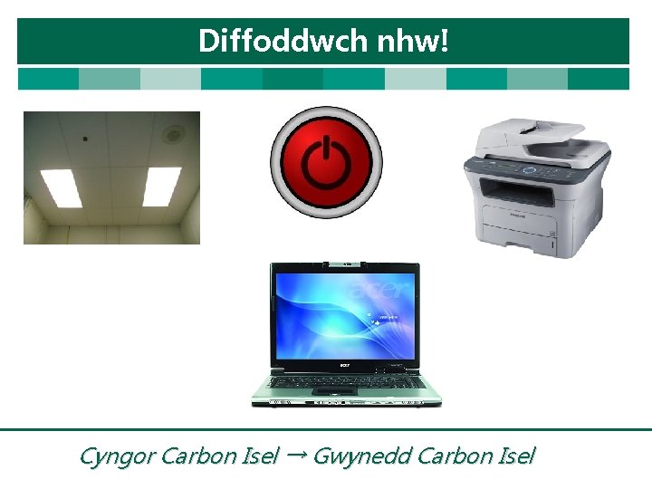 Diffoddwch nhw! Cyngor Carbon Isel → Gwynedd Carbon Isel 
