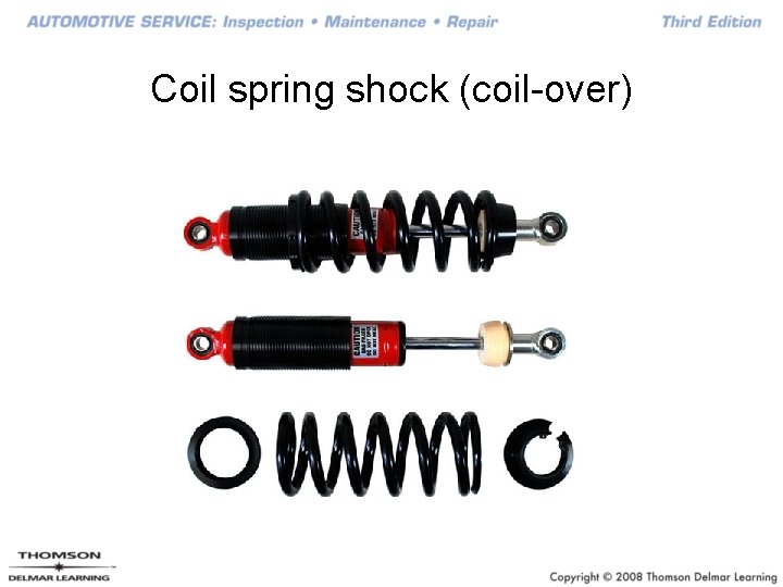 Coil spring shock (coil-over) 