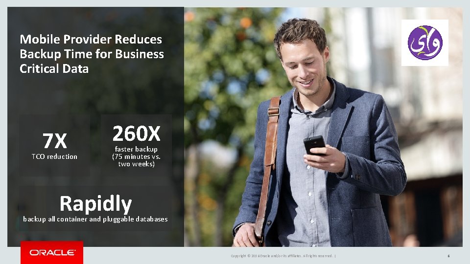 Mobile Provider Reduces Backup Time for Business Critical Data 7 X TCO reduction 260