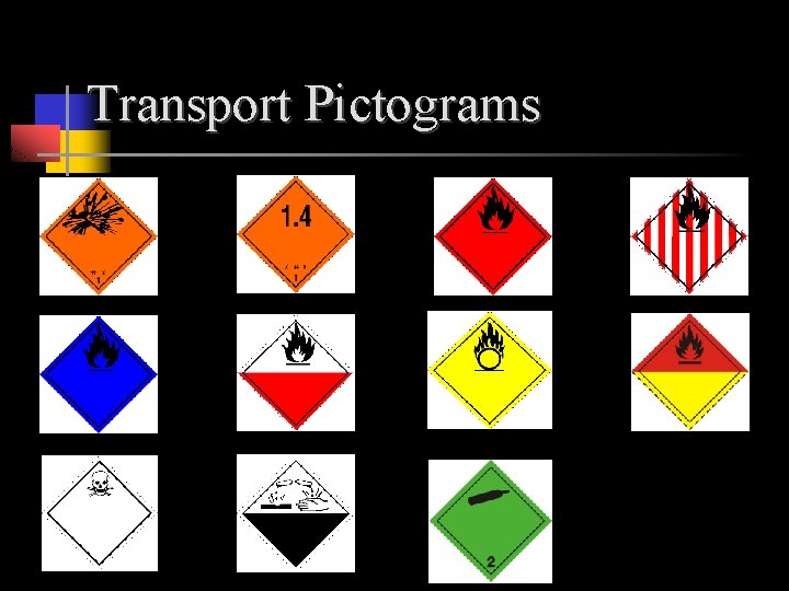 Transport Pictograms Transport Pictograms