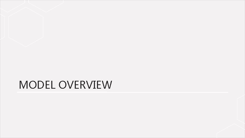 MODEL OVERVIEW 11/6/2020 SBI Proprietary & Confidential. All rights reserved. 8 