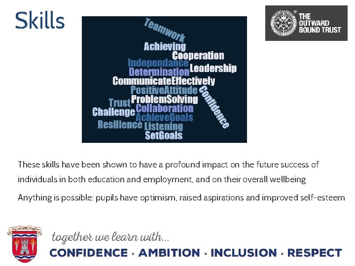 Skills These skills have been shown to have a profound impact on the future