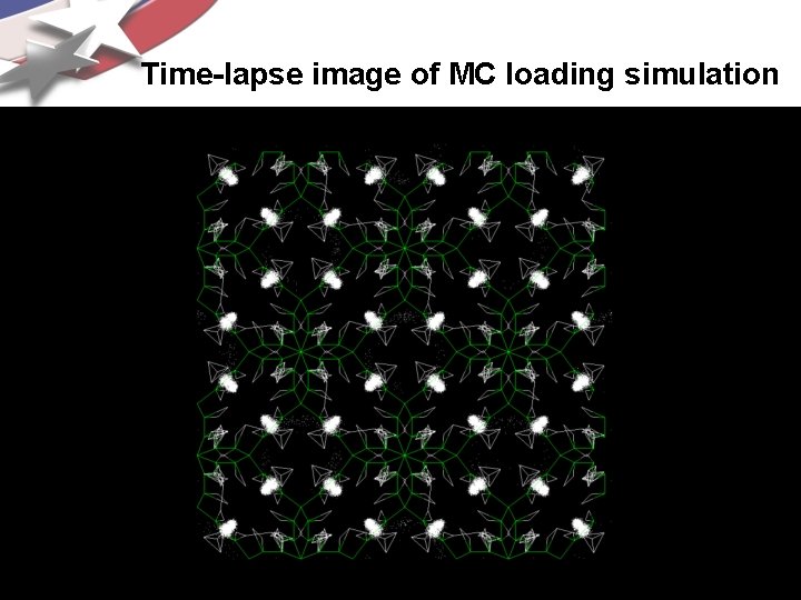 Time-lapse image of MC loading simulation 