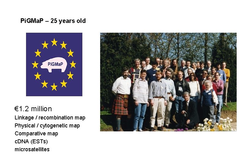 Pi. GMa. P – 25 years old € 1. 2 million Linkage / recombination