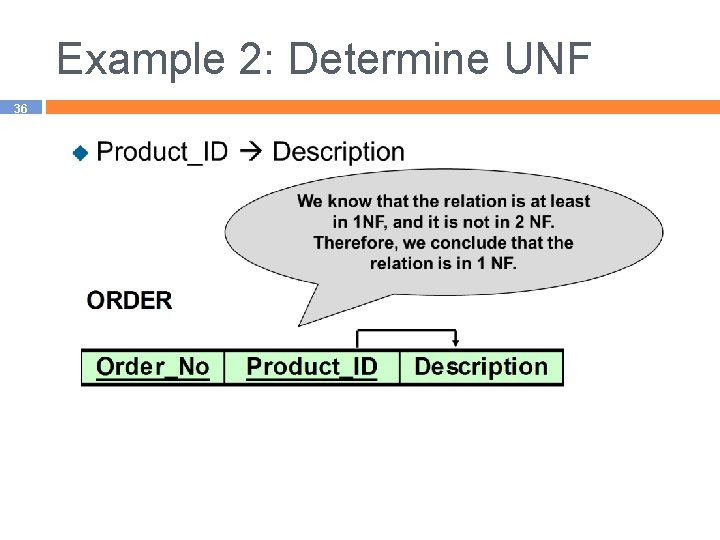 Example 2: Determine UNF 36 