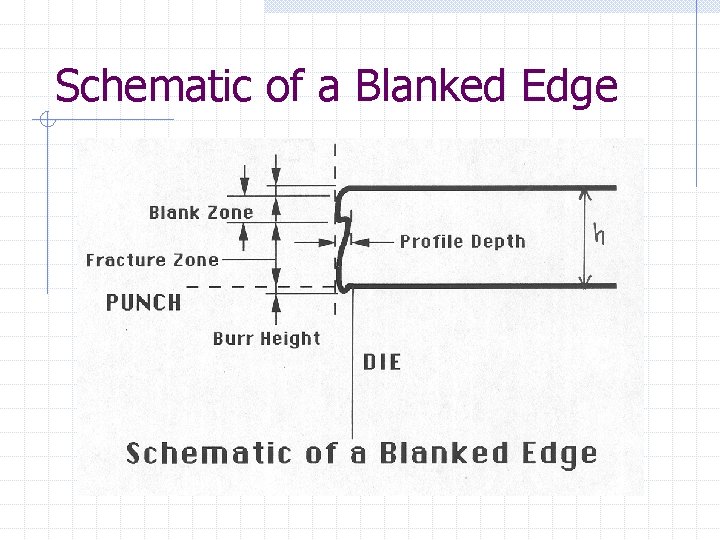 Schematic of a Blanked Edge Schematic of a Blanked Edge