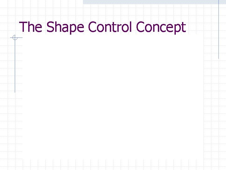 The Shape Control Concept 