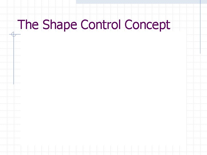 The Shape Control Concept The Shape Control Concept