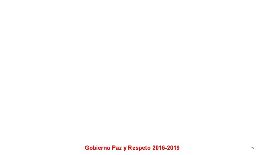 Gobierno Paz y Respeto 2016 -2019 65 