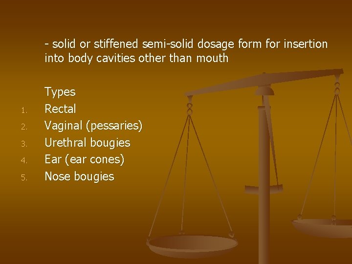 - solid or stiffened semi-solid dosage form for insertion into body cavities other than - solid or stiffened semi-solid dosage form for insertion into body cavities other than