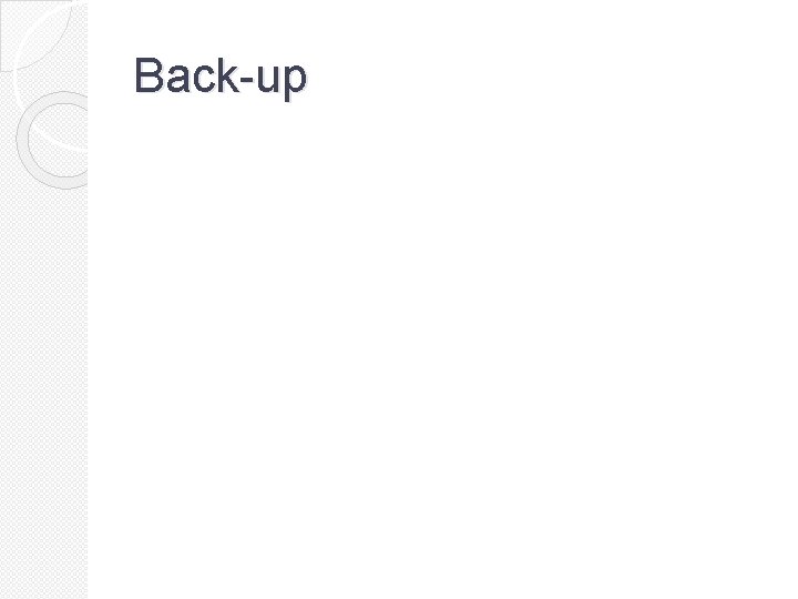 Back-up 