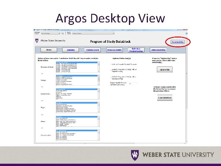 Argos Desktop View 