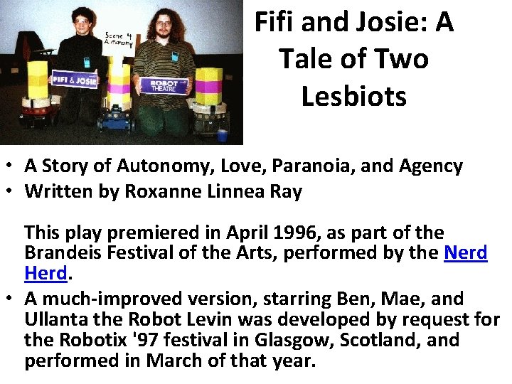 Fifi and Josie: A Tale of Two Lesbiots • A Story of Autonomy, Love,