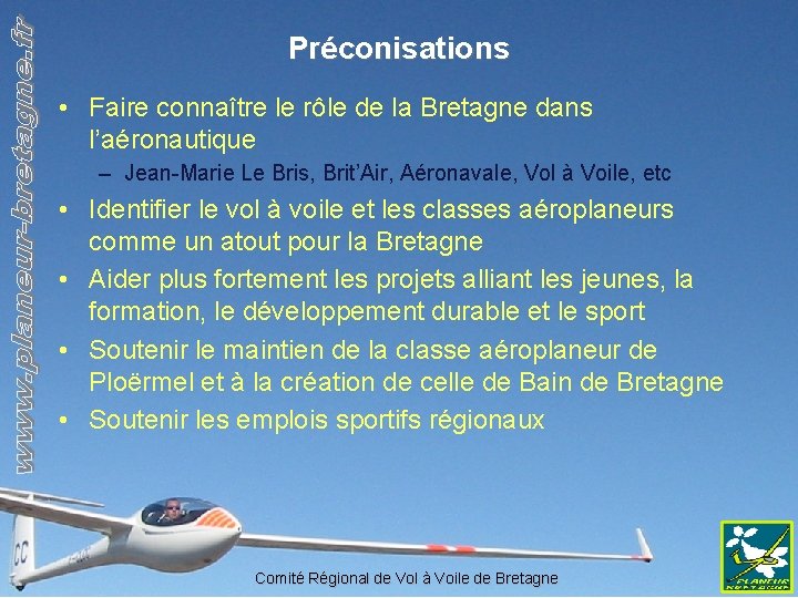 Préconisations • Faire connaître le rôle de la Bretagne dans l’aéronautique – Jean-Marie Le