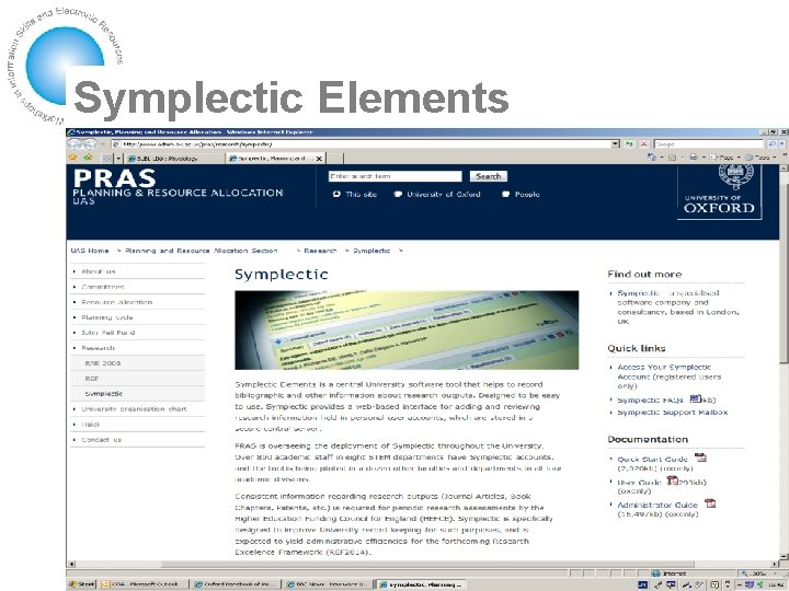Symplectic Elements 