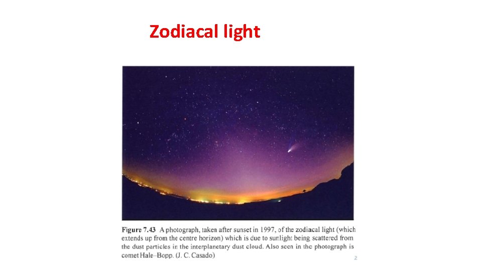 Zodiacal light 