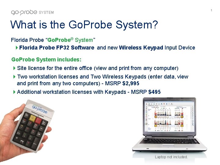1 SYSTEM What is the Go. Probe System? Florida Probe “Go. Probe® System” Florida
